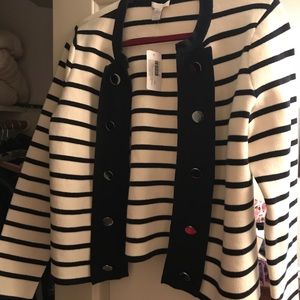 Chicos Striped Jacket NWT